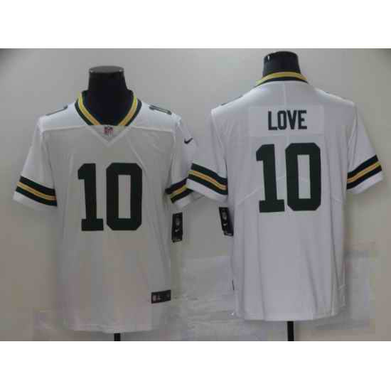 Nike Green Bay Packers 10 Jordan Love White 2020 NFL Draft First Round Pick Vapor Untouchable Limited Jersey